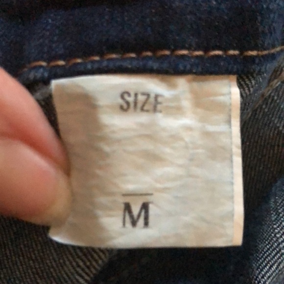 Soojun Casual Loose Fit Baggy Denim Bib Overall Sz M Cotton Stretch Blue Spring - Picture 13 of 15